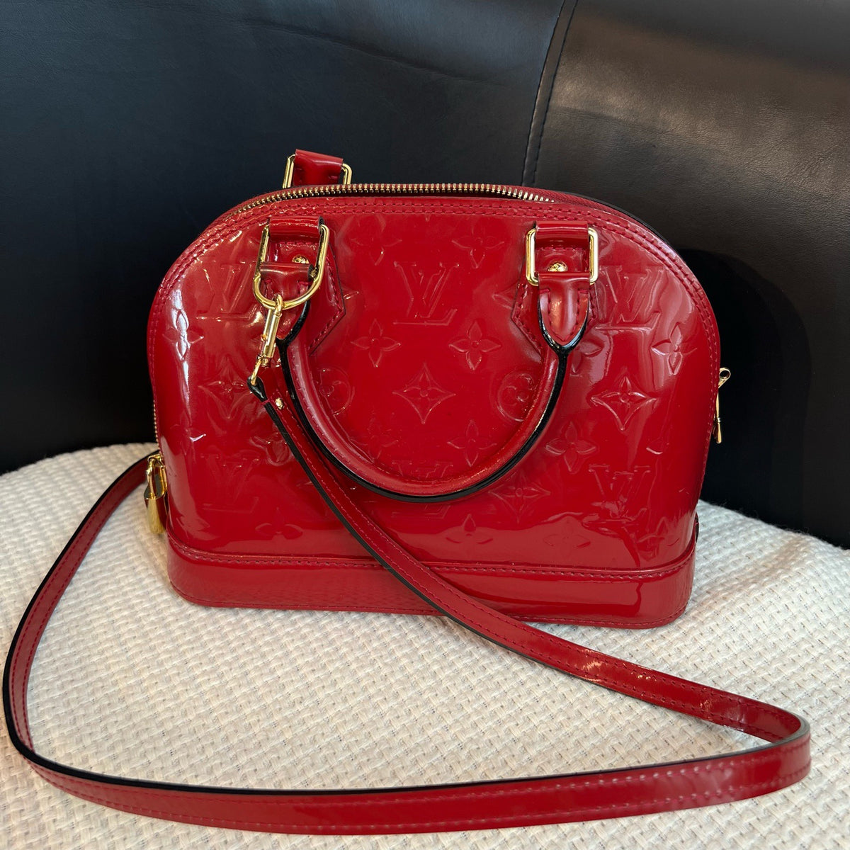 Louis Vuitton - Alma BB - Patent leather - Red - (mini)
