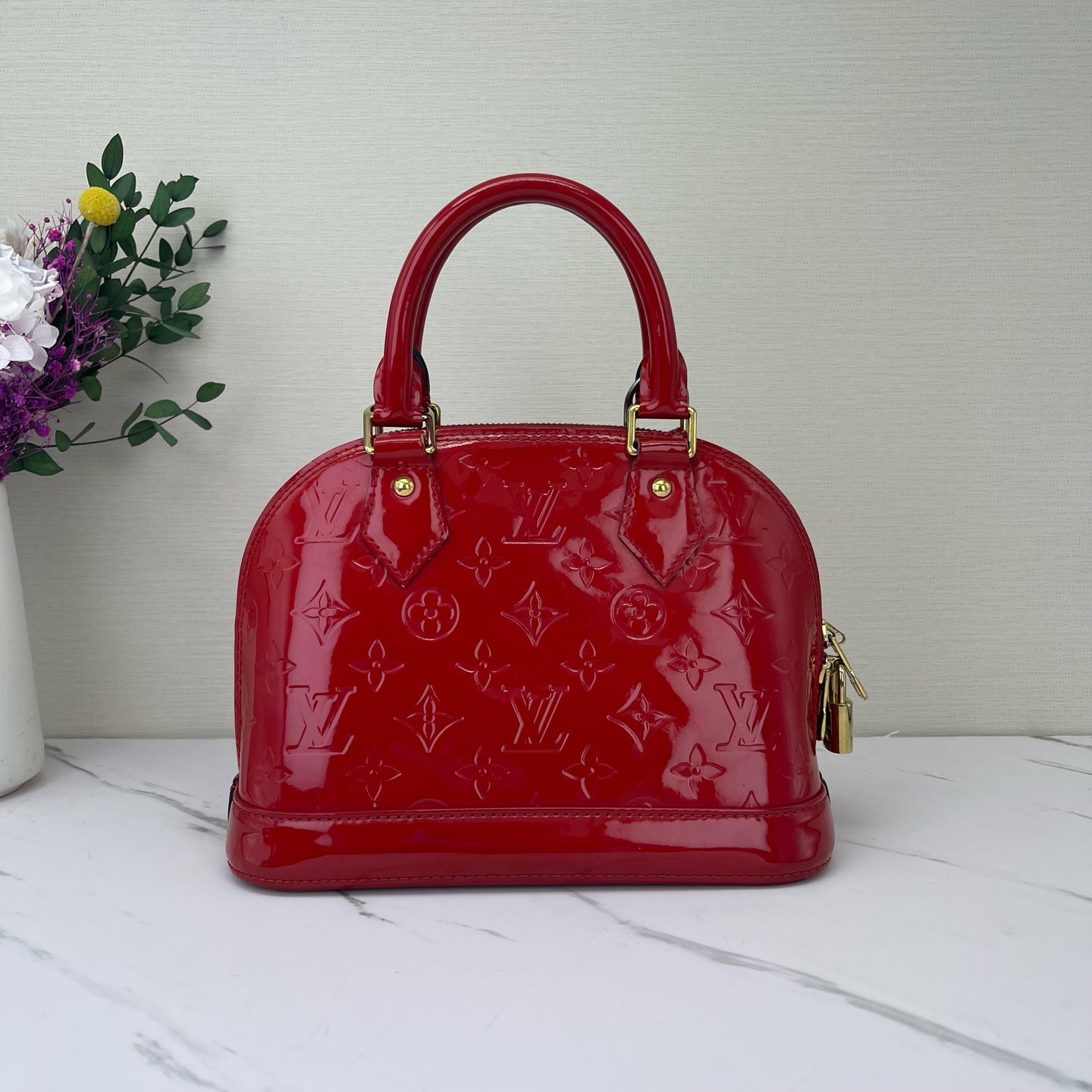 Louis Vuitton - Alma BB - Patent leather - Red - (mini)