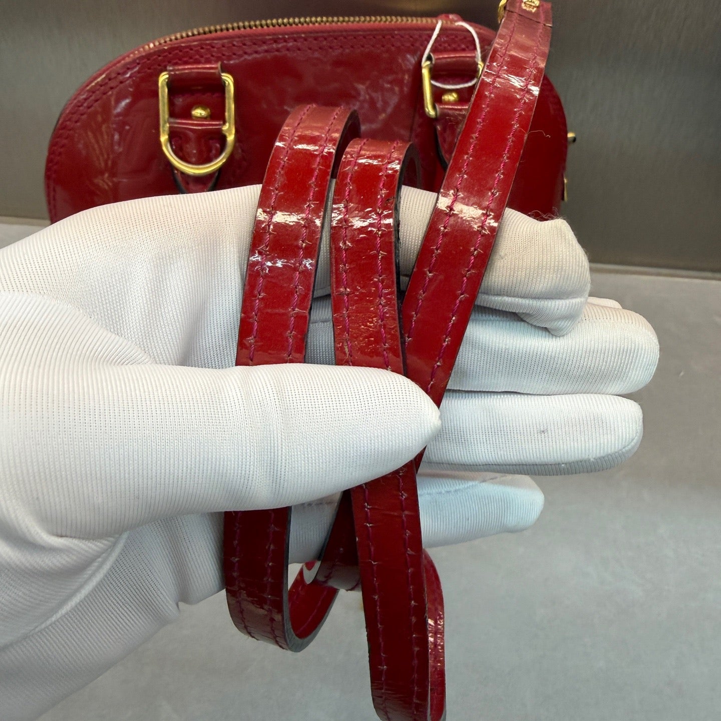 Louis Vuitton - Alma BB - Patent leather - Red - (mini)
