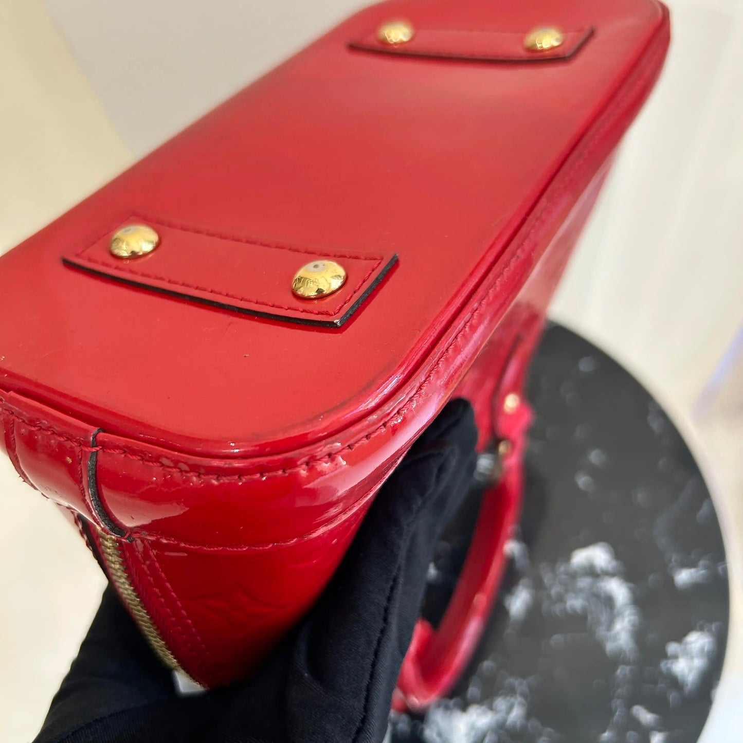 Louis Vuitton - Alma BB - Patent leather - Red - (mini)