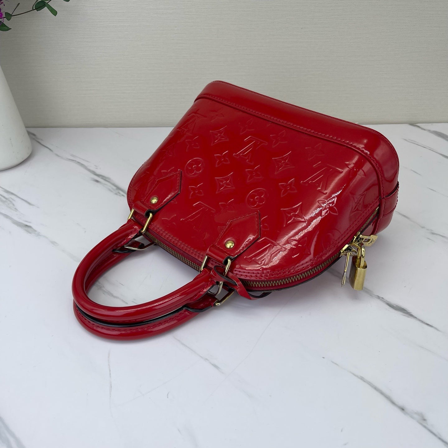 Louis Vuitton - Alma BB - Patent leather - Red - (mini)