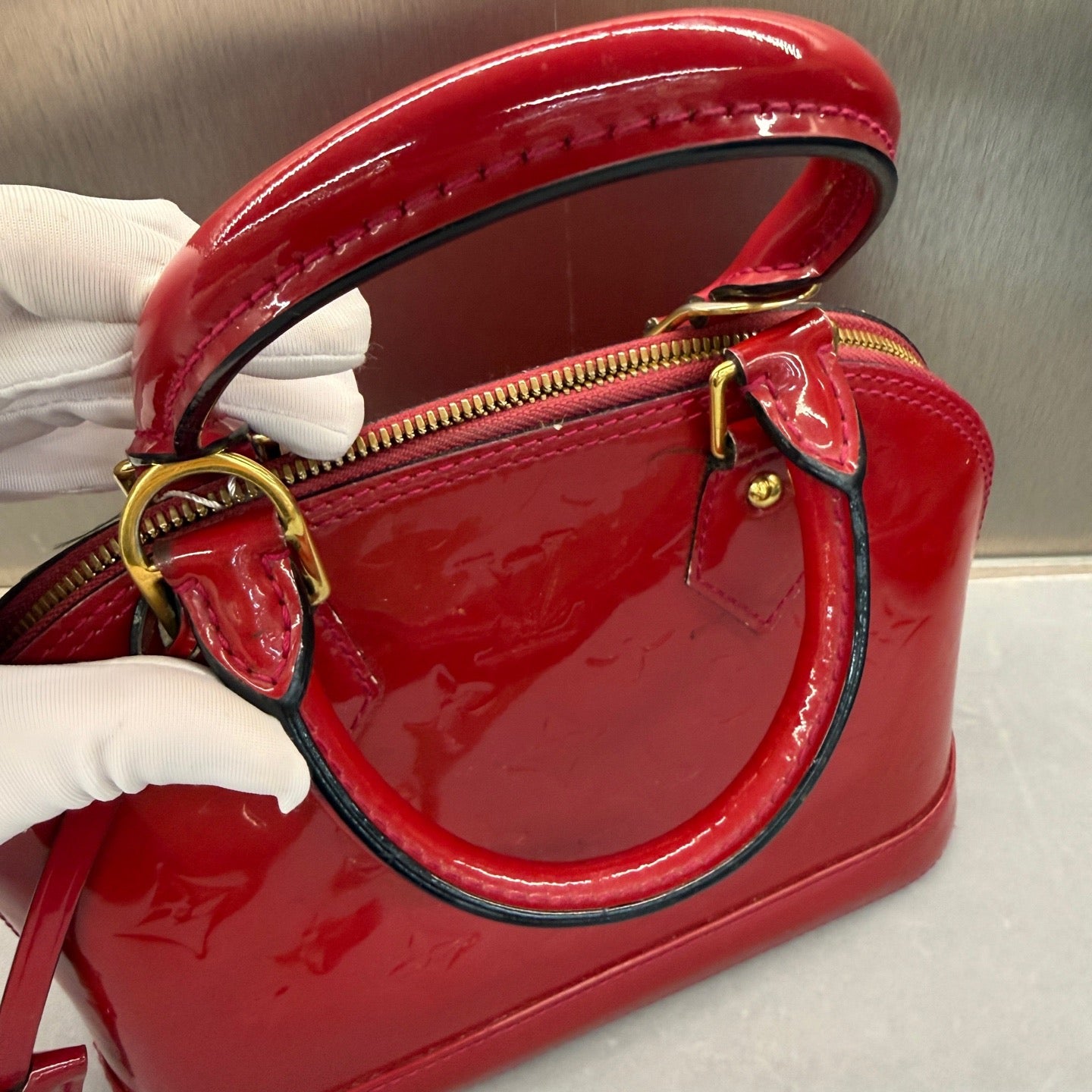 Louis Vuitton - Alma BB - Patent leather - Red - (mini)