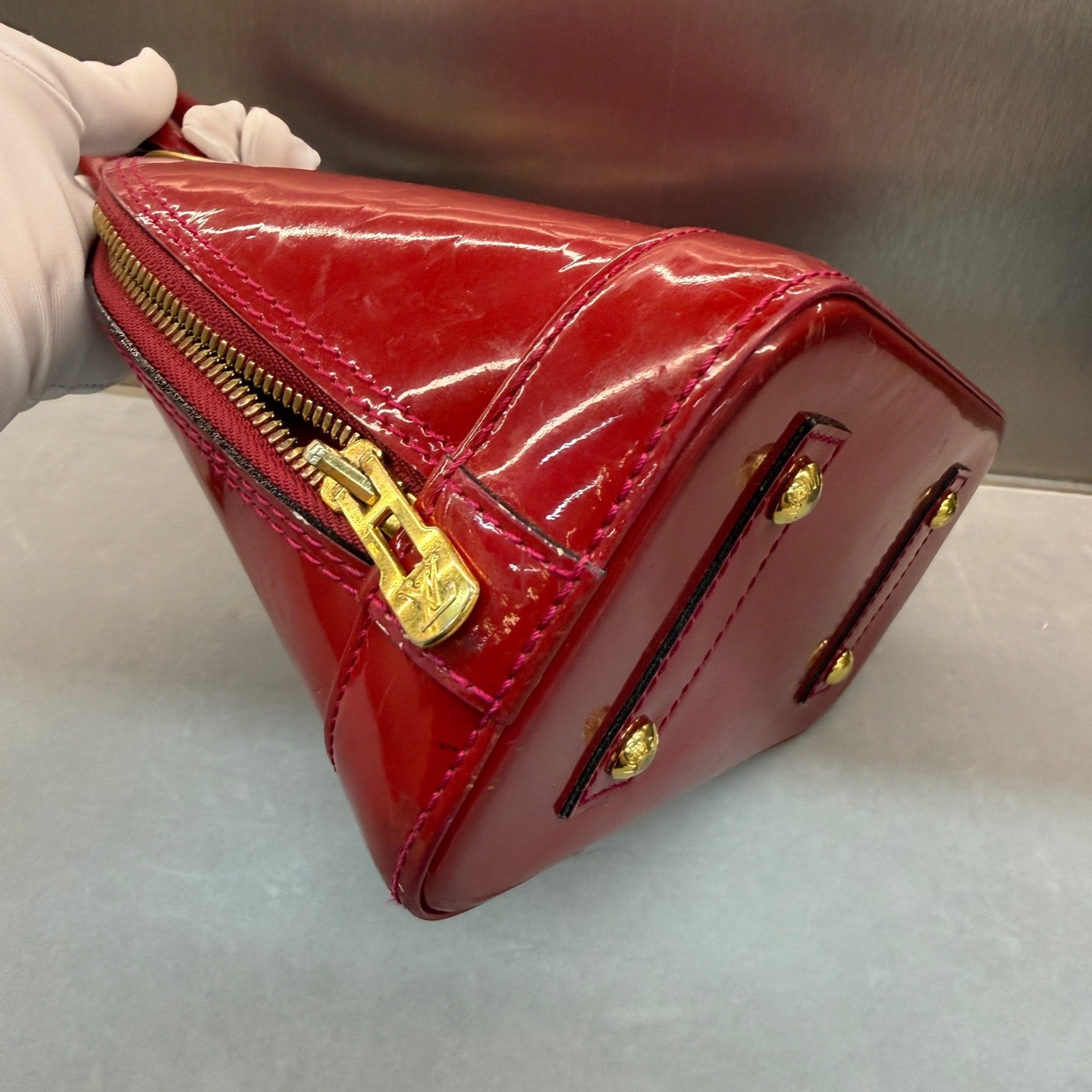 Louis Vuitton - Alma BB - Patent leather - Red - (mini)