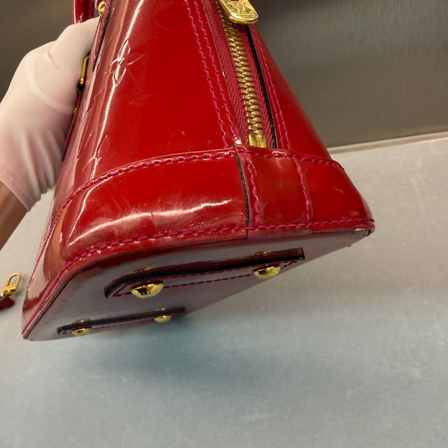 Louis Vuitton - Alma BB - Patent leather - Red - (mini)