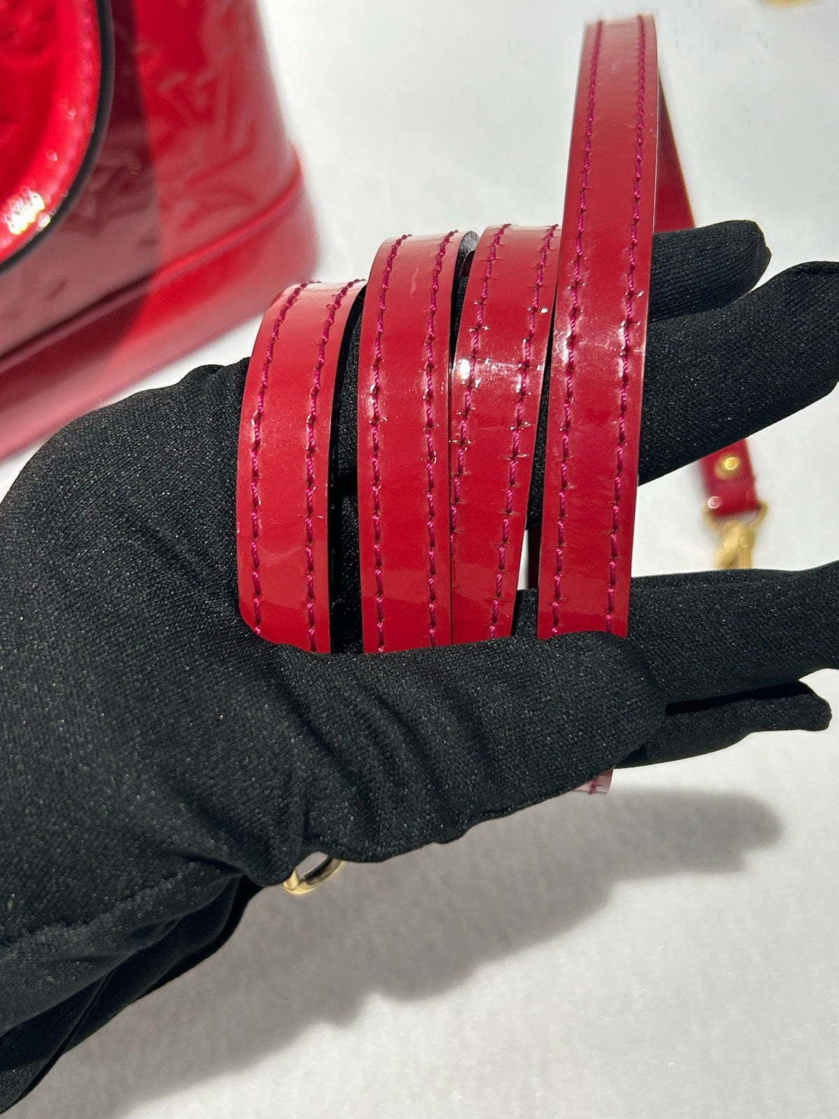 Louis Vuitton - Alma BB - Patent leather - Red - (mini)