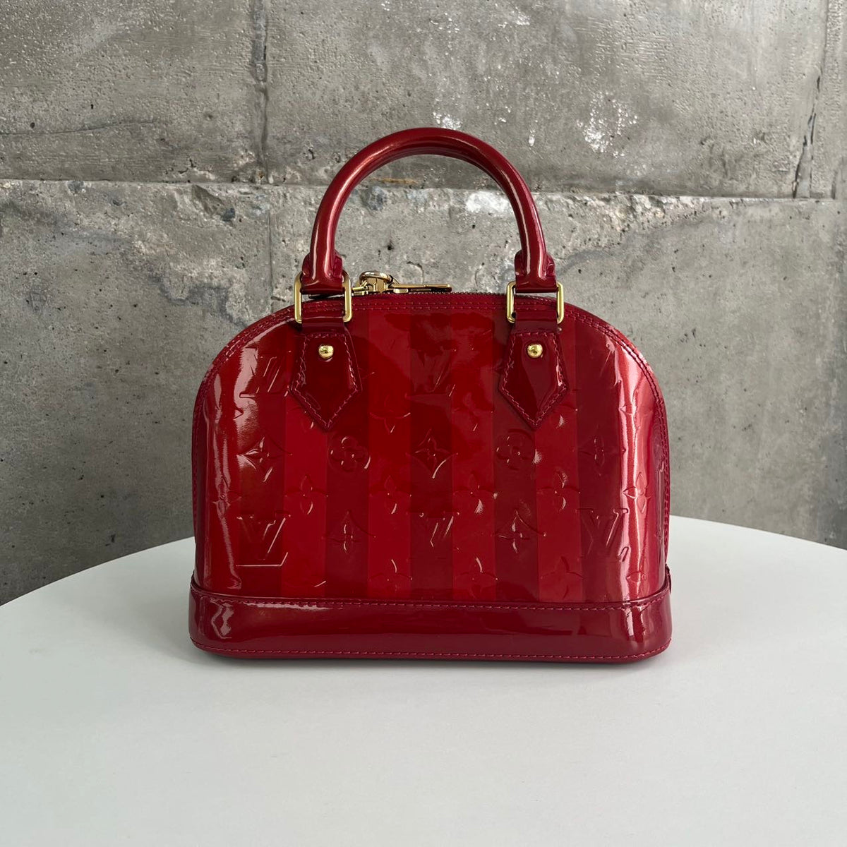 Louis Vuitton - Alma BB - Patent leather - Red - (small)