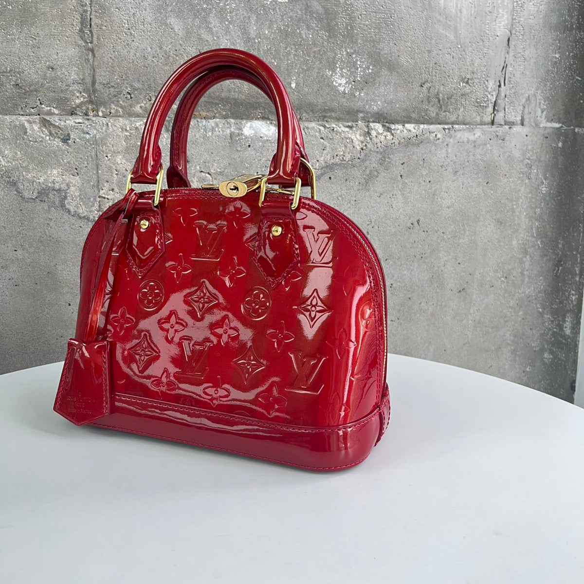 Louis Vuitton - Alma BB - Patent leather - Red - (small)
