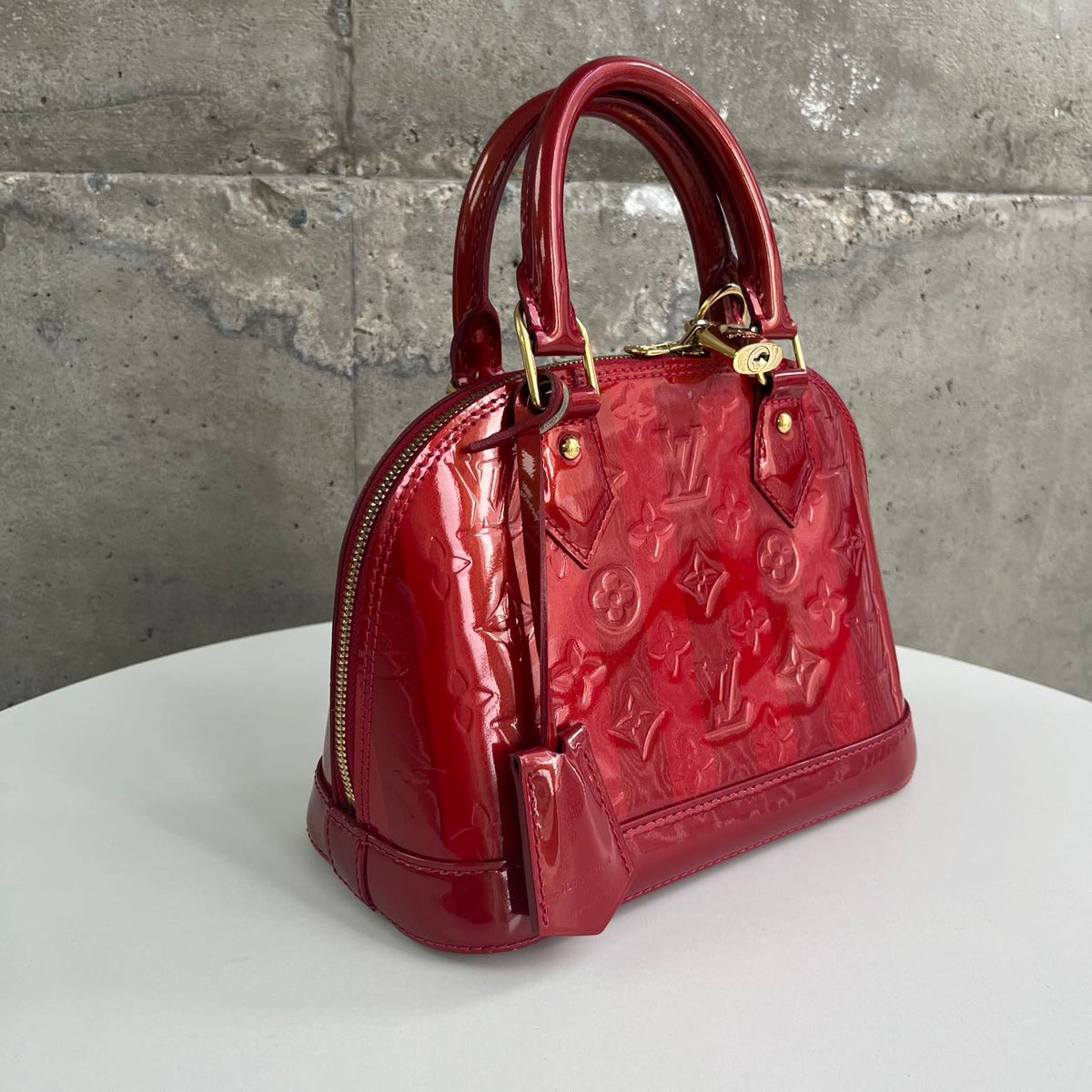 Louis Vuitton - Alma BB - Patent leather - Red - (small)