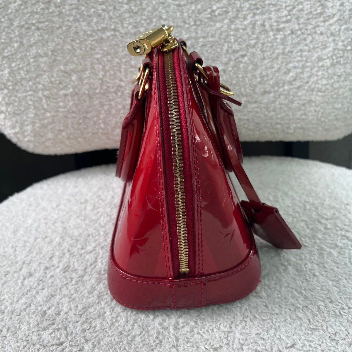 Louis Vuitton - Alma BB - Patent leather - Red - (small)