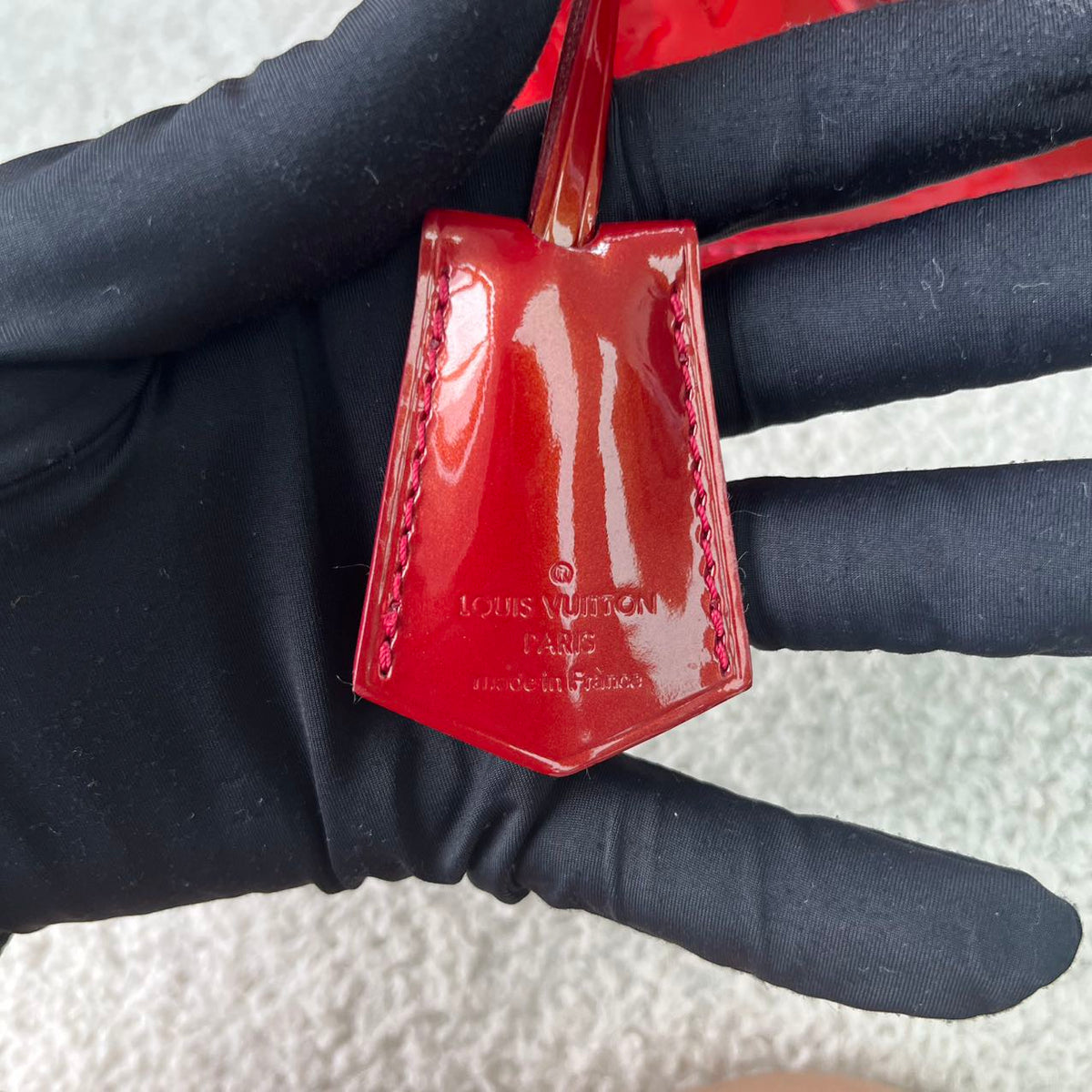 Louis Vuitton - Alma BB - Patent leather - Red - (small)