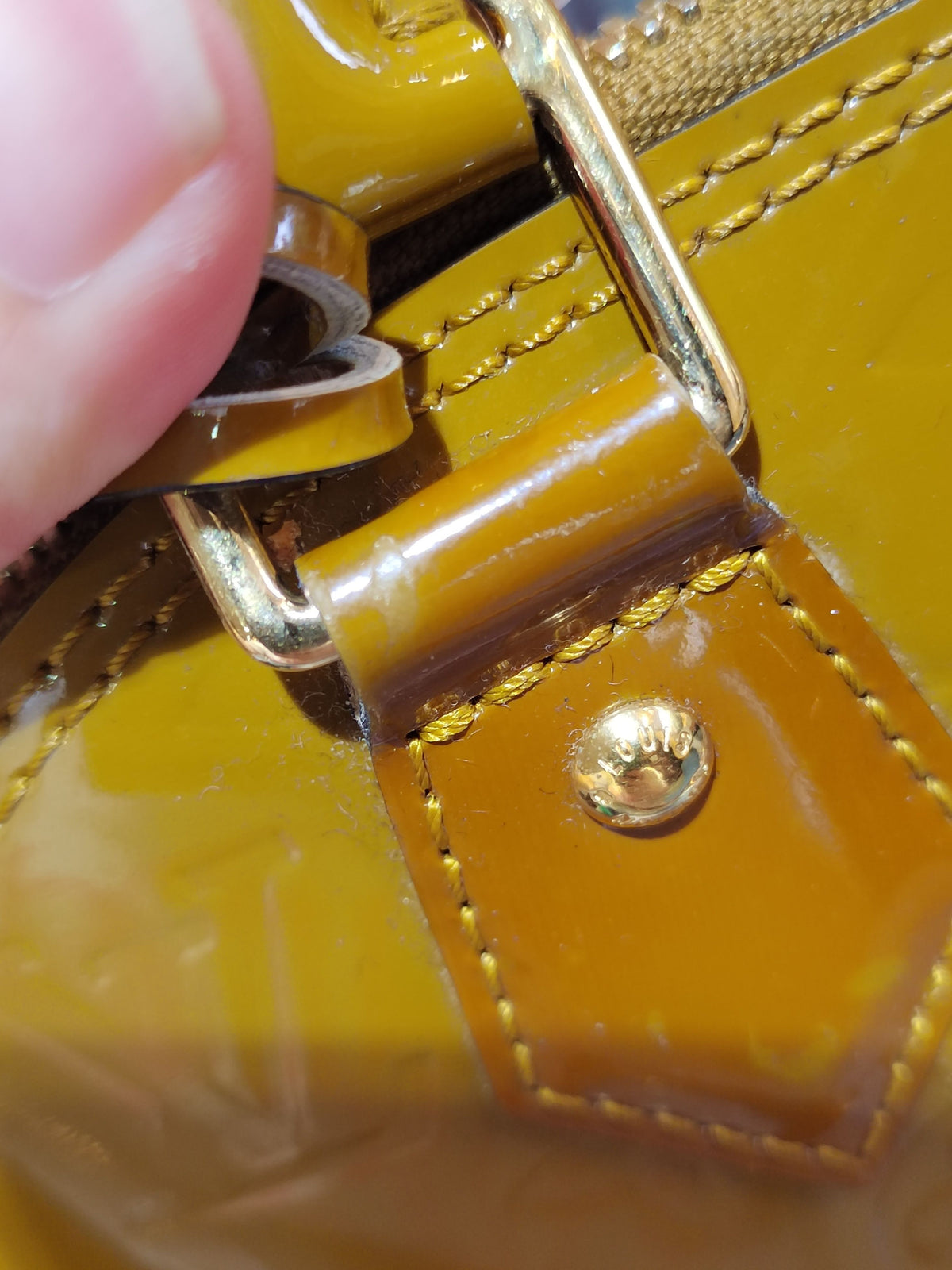 Louis Vuitton - Alma BB - Patent leather - Yellow - (mini)