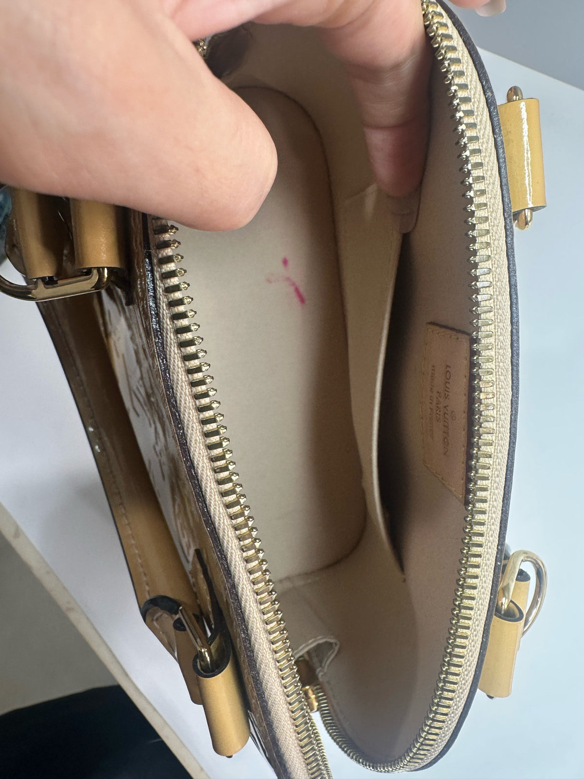 Louis Vuitton - Alma BB - Patent leather - Yellow - (mini)