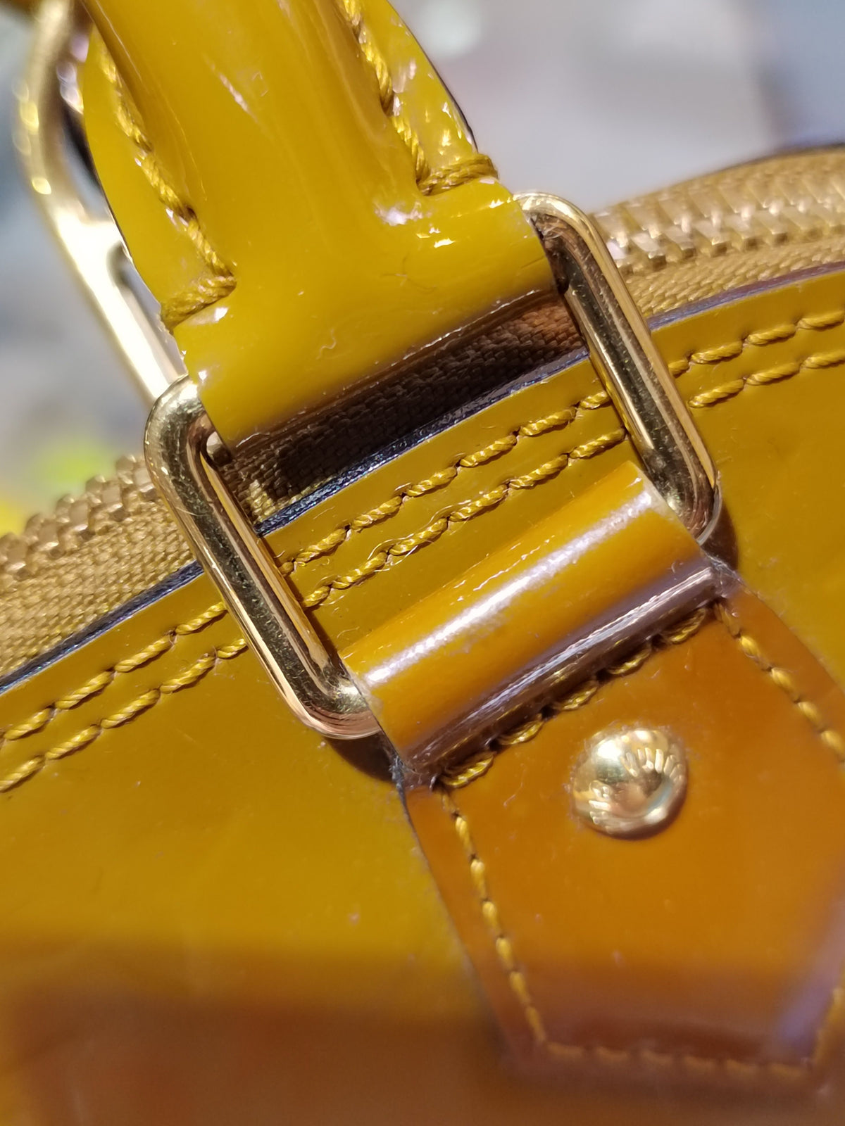 Louis Vuitton - Alma BB - Patent leather - Yellow - (mini)