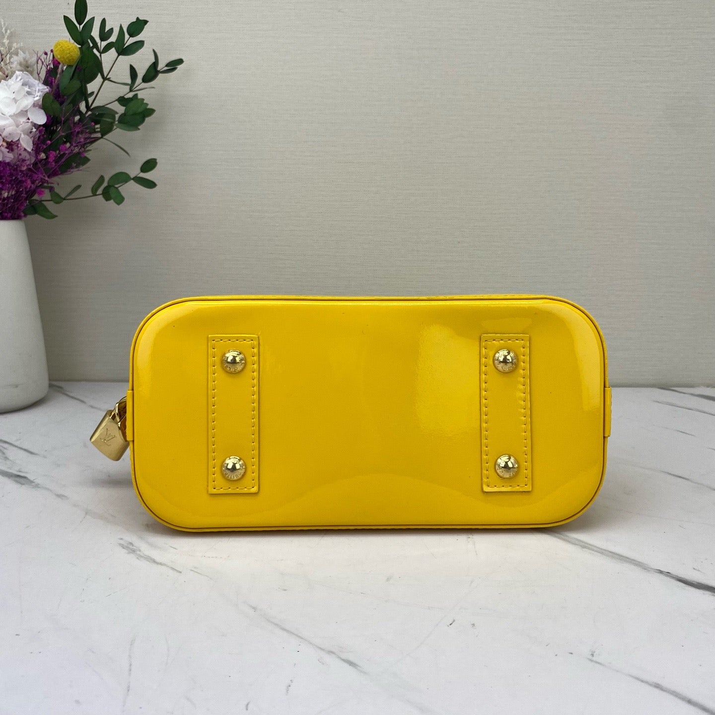 Louis Vuitton - Alma BB - Patent leather - Yellow - (mini)