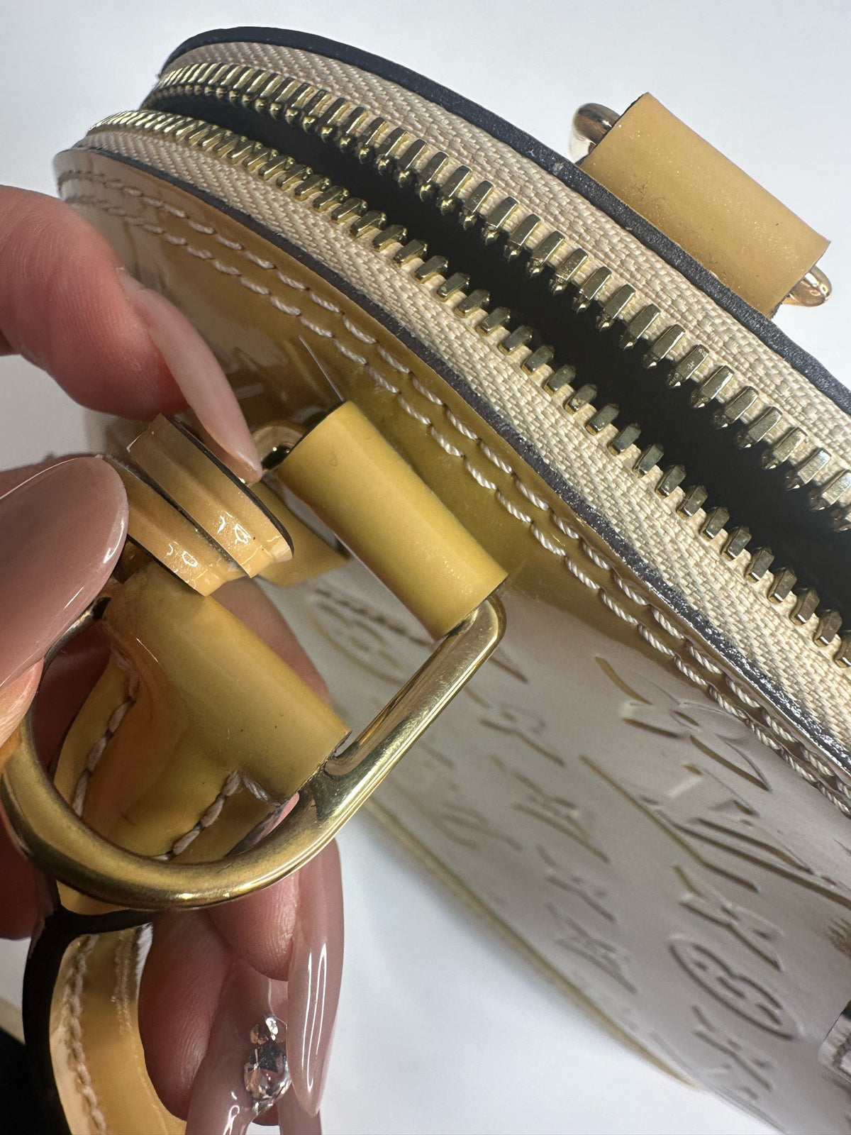 Louis Vuitton - Alma BB - Patent leather - Yellow - (mini)