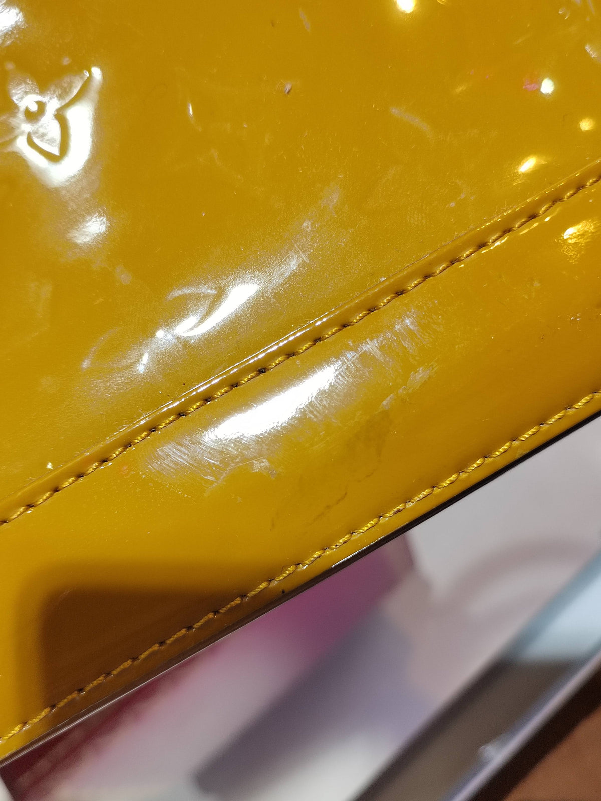Louis Vuitton - Alma BB - Patent leather - Yellow - (mini)