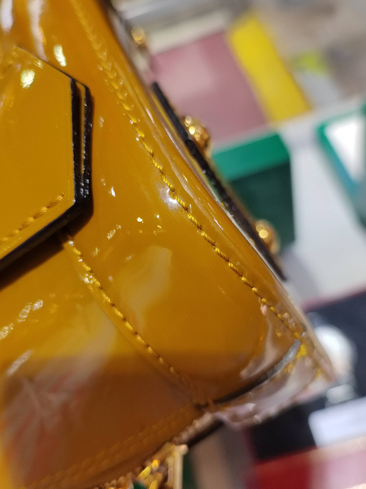 Louis Vuitton - Alma BB - Patent leather - Yellow - (mini)