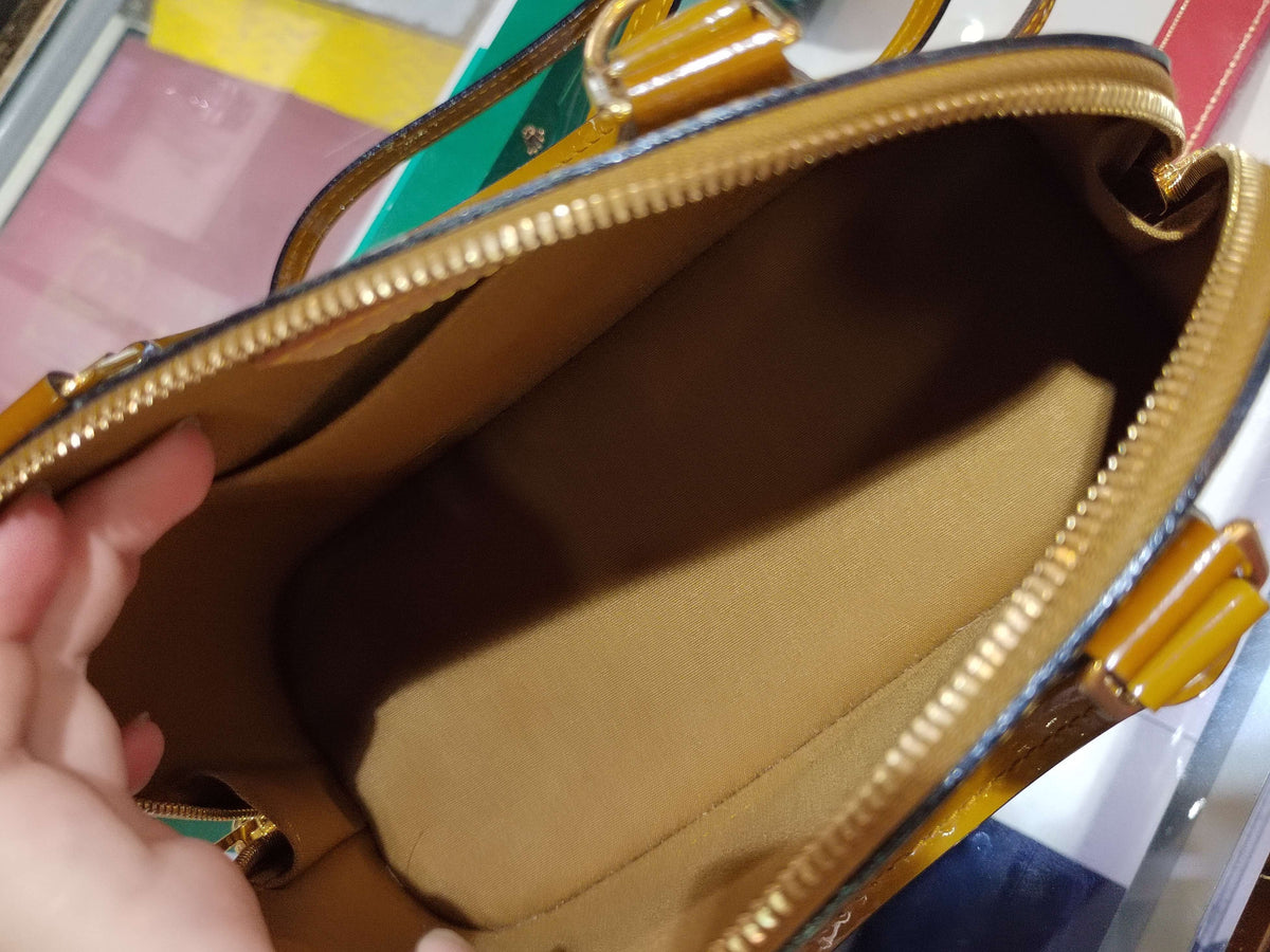 Louis Vuitton - Alma BB - Patent leather - Yellow - (mini)