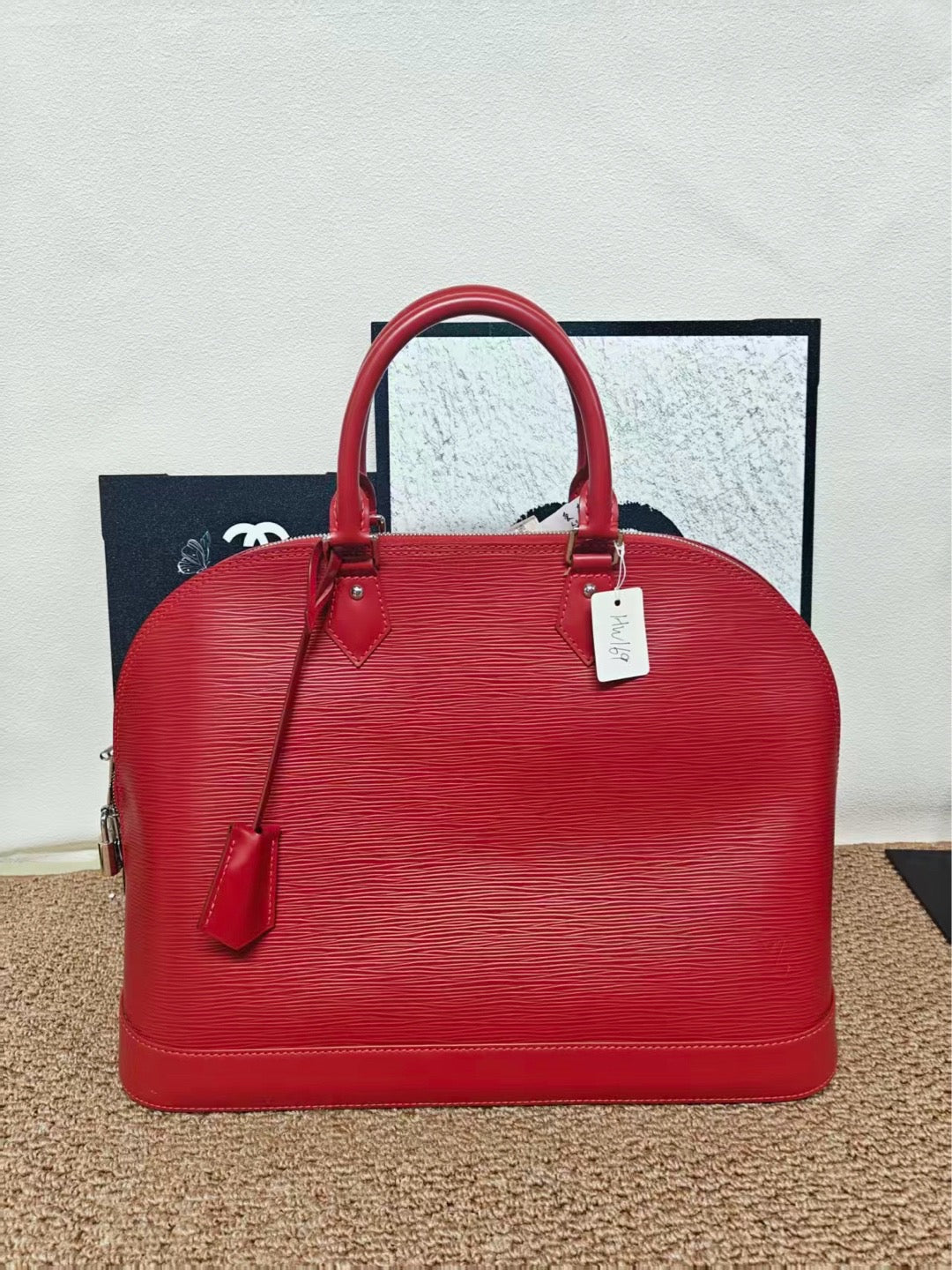 Louis Vuitton - Alma Large - Leather - Red - (large)