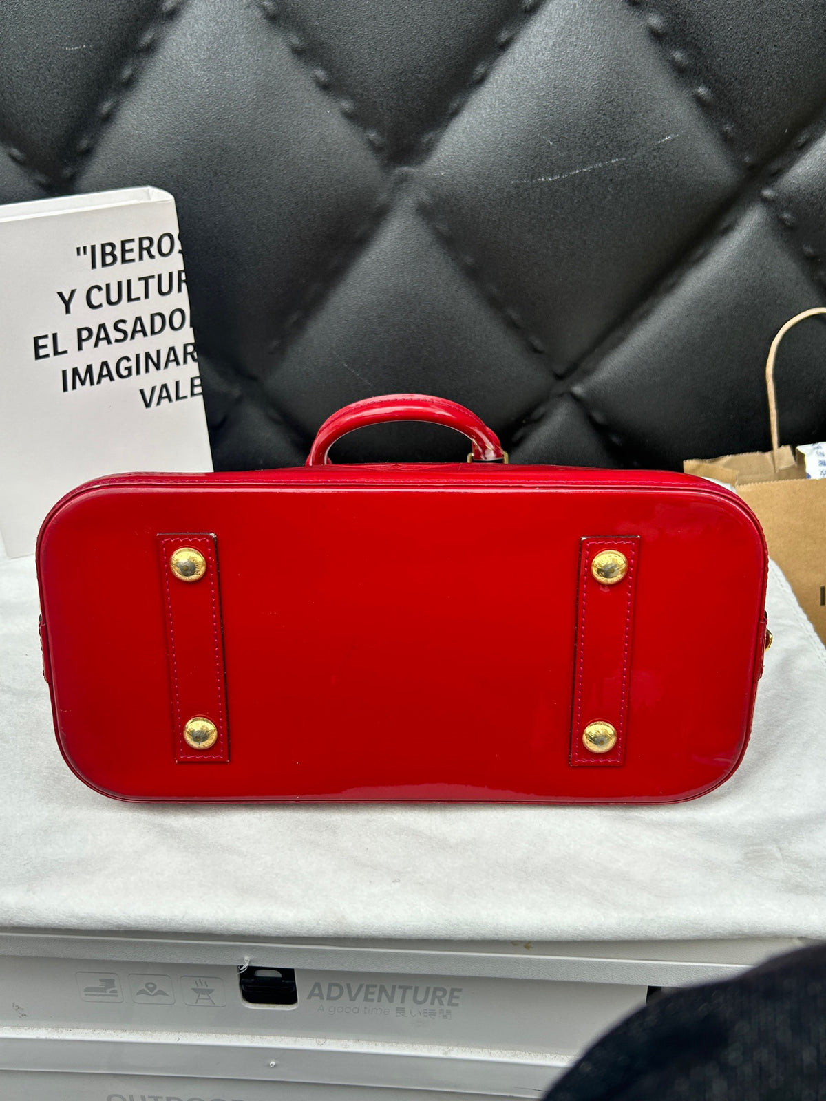 Louis Vuitton - Alma Large - Patent leather - Red - (large)