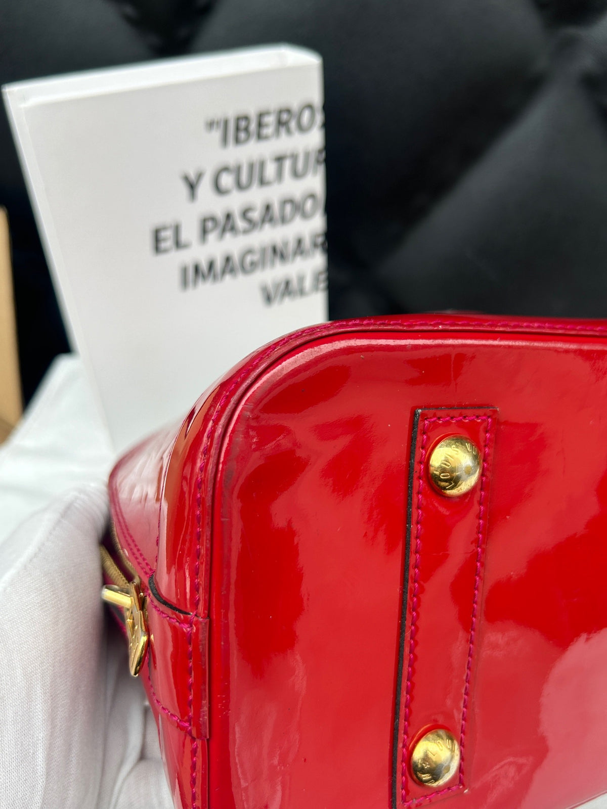Louis Vuitton - Alma Large - Patent leather - Red - (large)