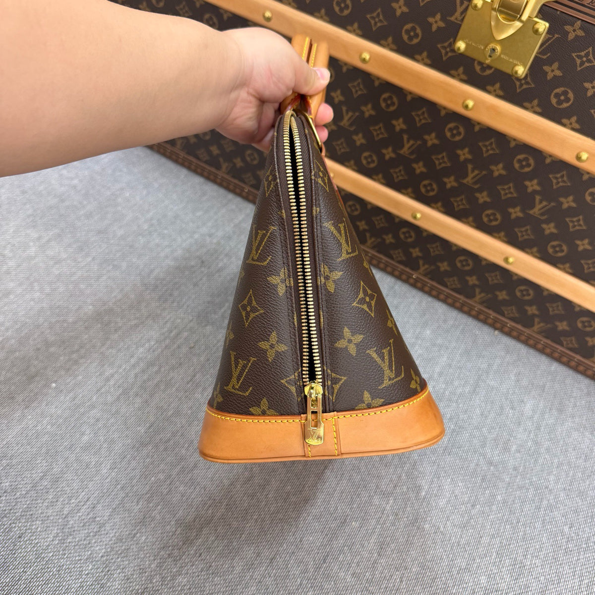Louis Vuitton - Alma Medium - Cloth - Brown - (medium)