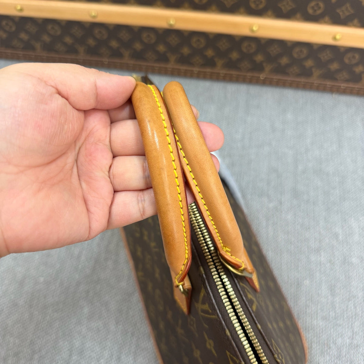 Louis Vuitton - Alma Medium - Cloth - Brown - (medium)