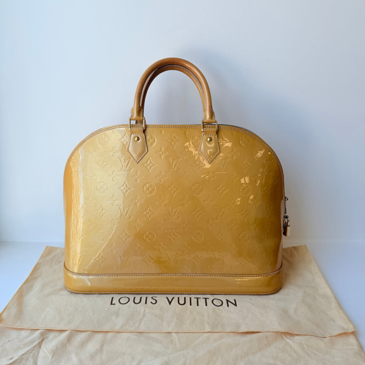 Louis Vuitton - Alma Medium - Patent leather - Yellow - (medium)