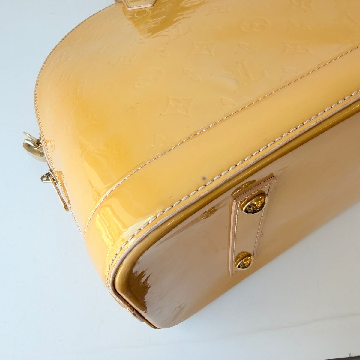 Louis Vuitton - Alma Medium - Patent leather - Yellow - (medium)
