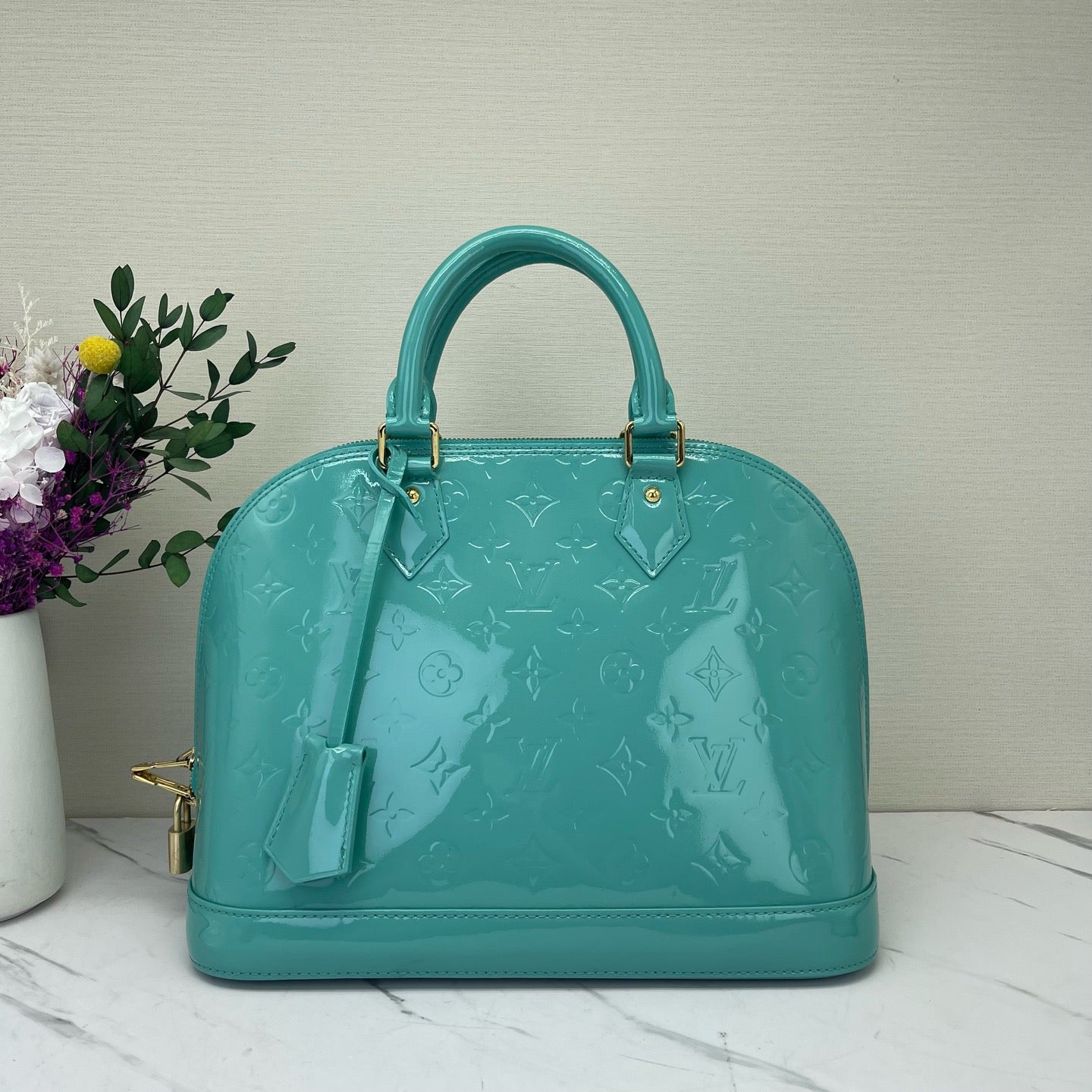 Louis Vuitton - Alma - Patent leather - Blue - (small)