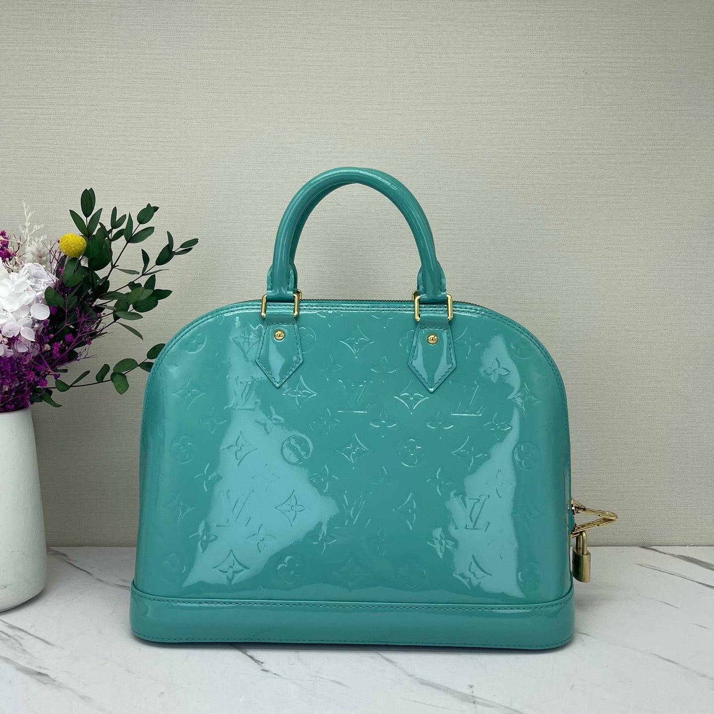 Louis Vuitton - Alma - Patent leather - Blue - (small)