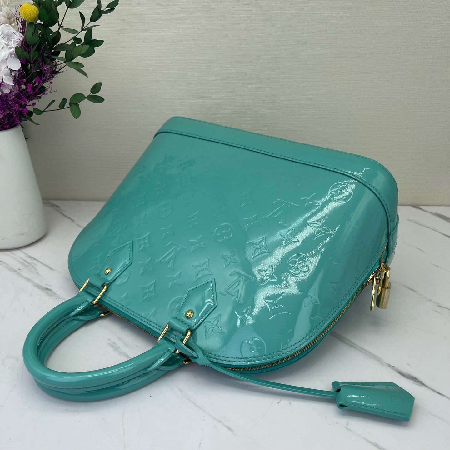 Louis Vuitton - Alma - Patent leather - Blue - (small)