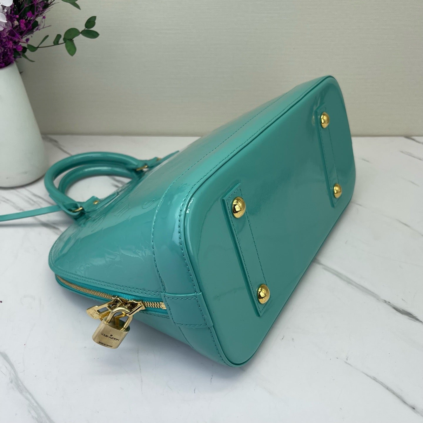 Louis Vuitton - Alma - Patent leather - Blue - (small)