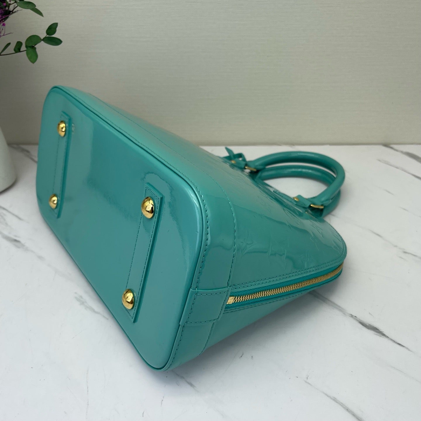Louis Vuitton - Alma - Patent leather - Blue - (small)