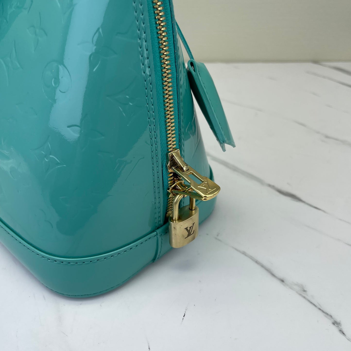 Louis Vuitton - Alma - Patent leather - Blue - (small)