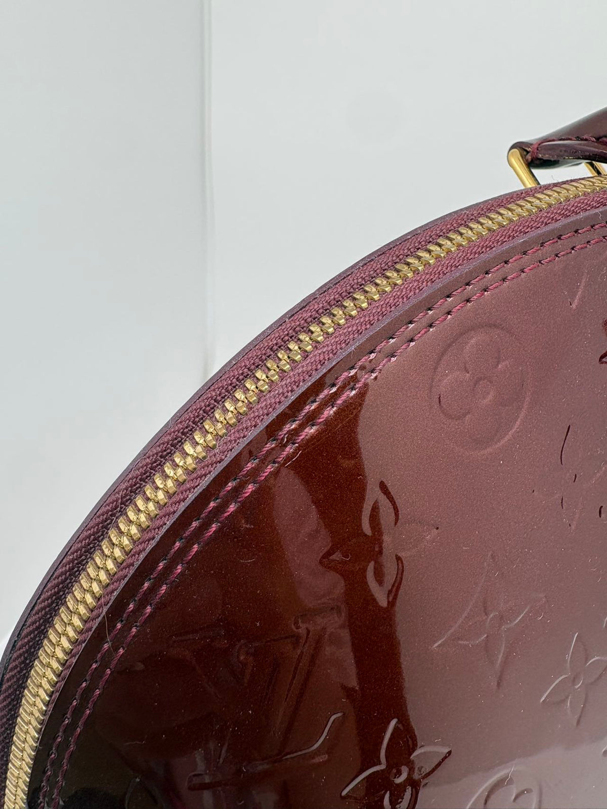 Louis Vuitton - Alma - Patent leather - Burgundy