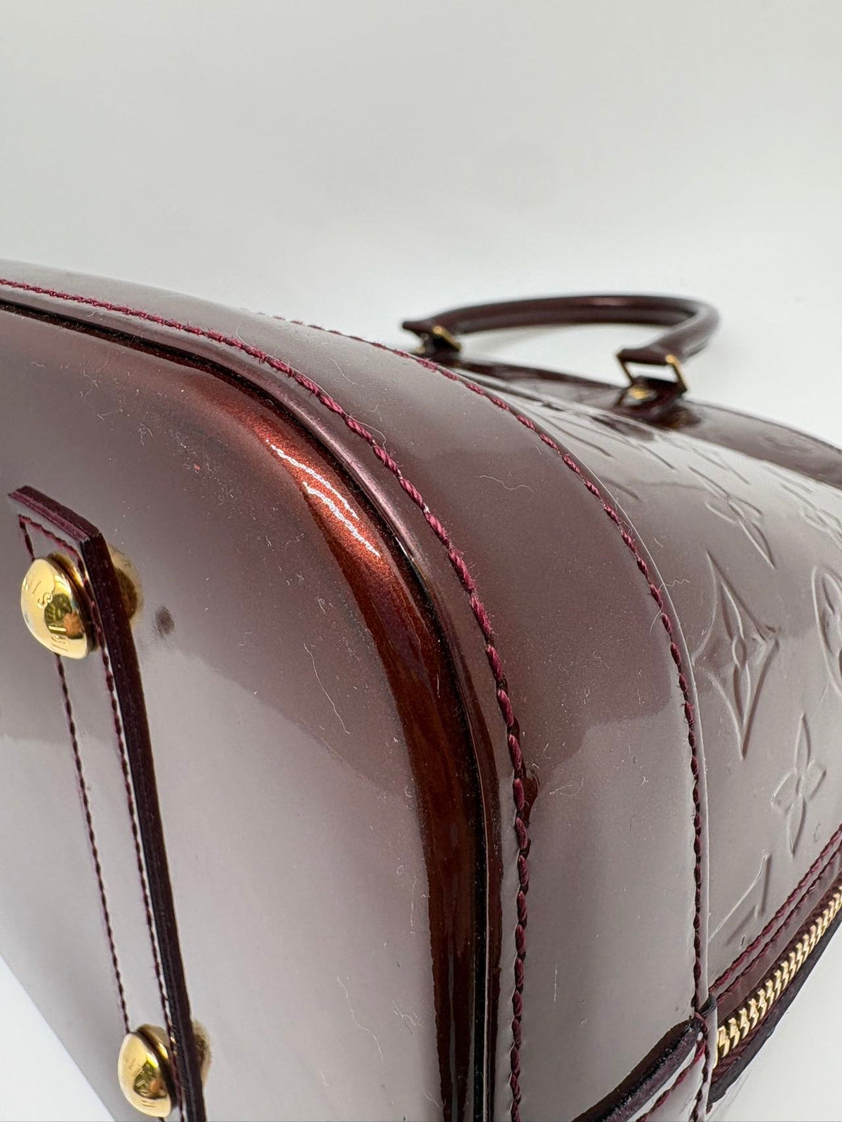 Louis Vuitton - Alma - Patent leather - Burgundy
