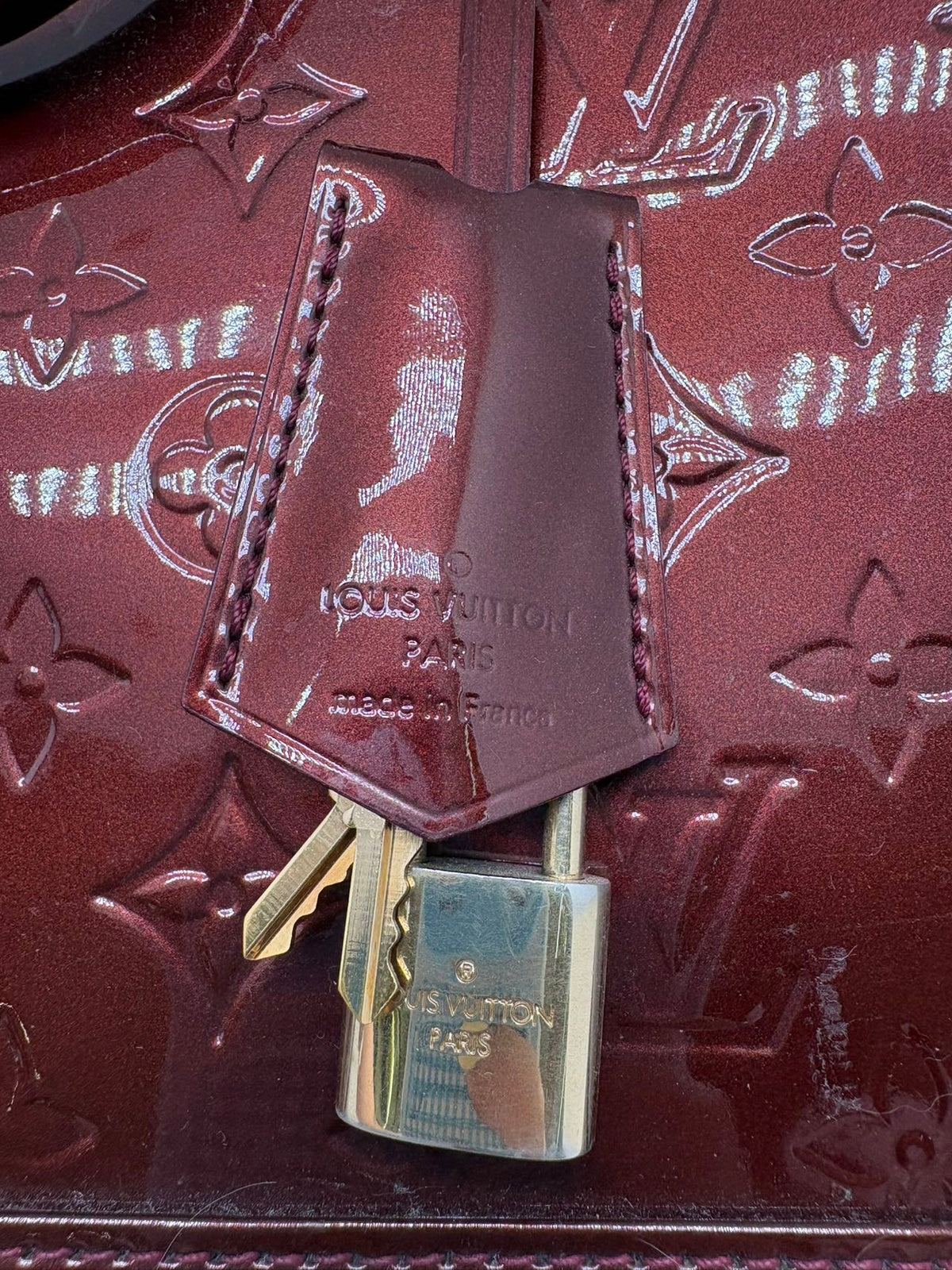 Louis Vuitton - Alma - Patent leather - Burgundy
