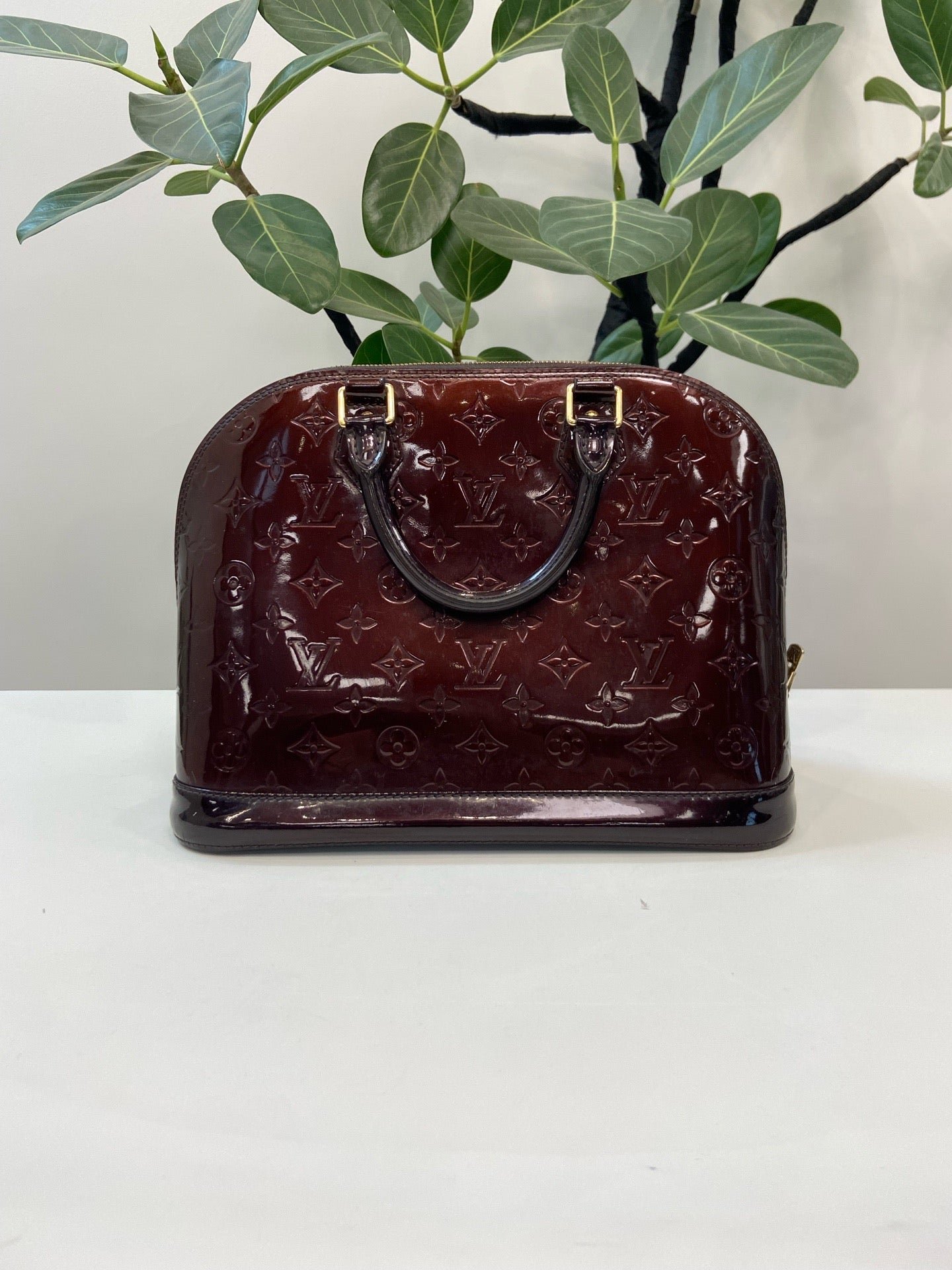 Louis Vuitton - Alma - Patent leather - Burgundy - (large)