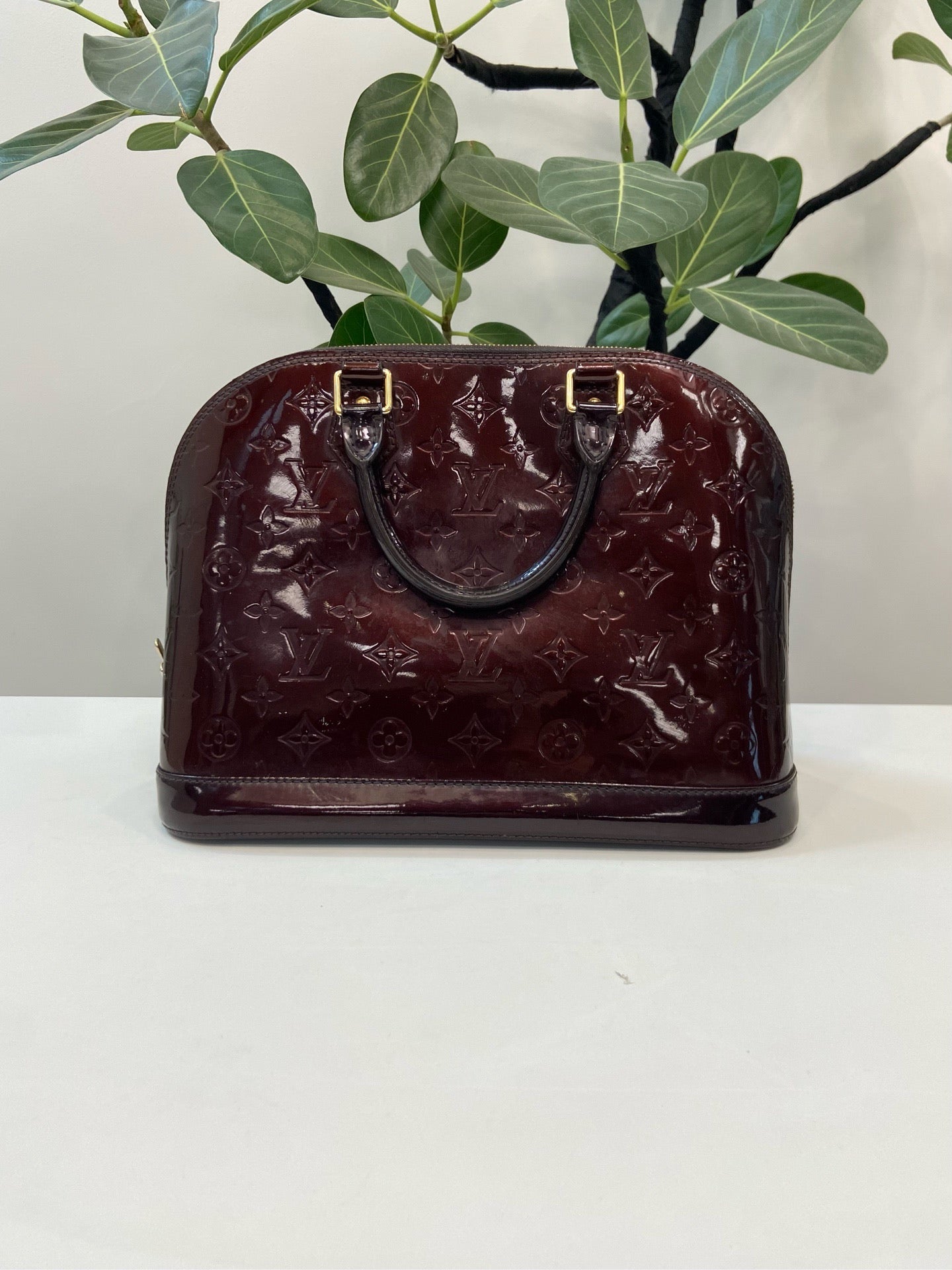 Louis Vuitton - Alma - Patent leather - Burgundy - (large)