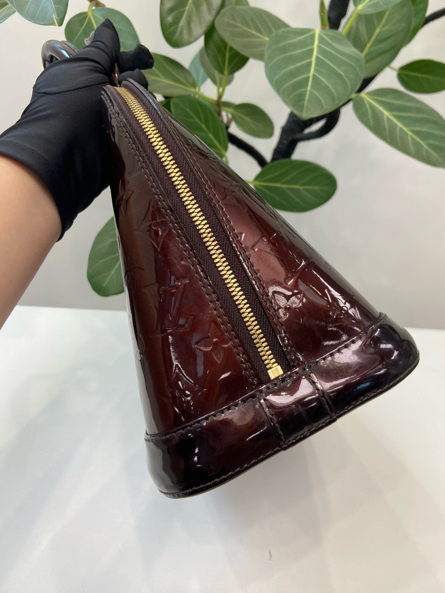 Louis Vuitton - Alma - Patent leather - Burgundy - (large)