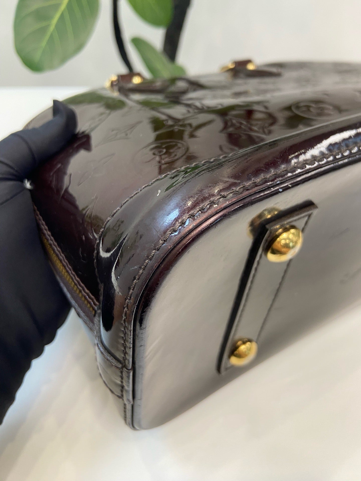 Louis Vuitton - Alma - Patent leather - Burgundy - (large)
