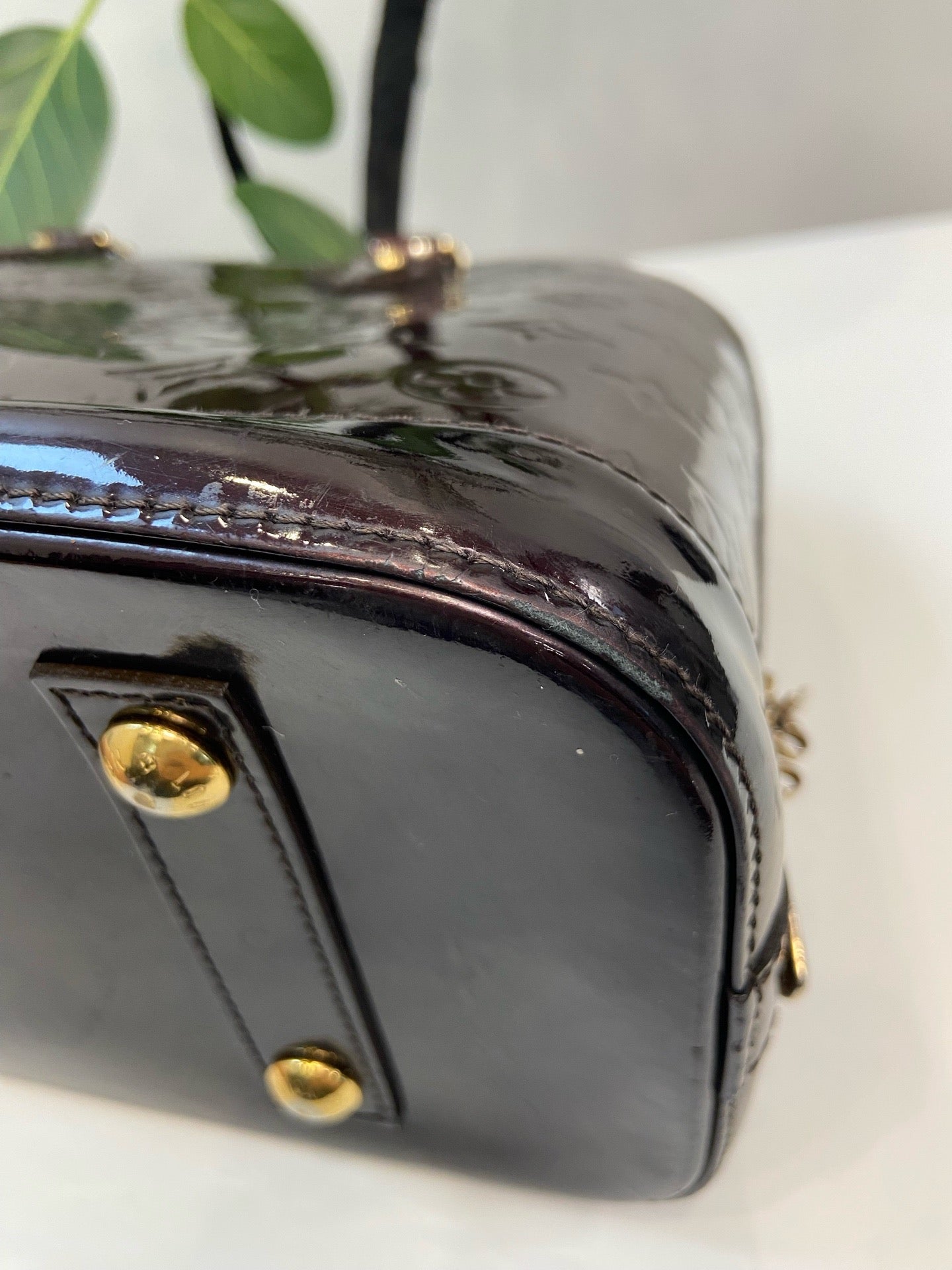 Louis Vuitton - Alma - Patent leather - Burgundy - (large)