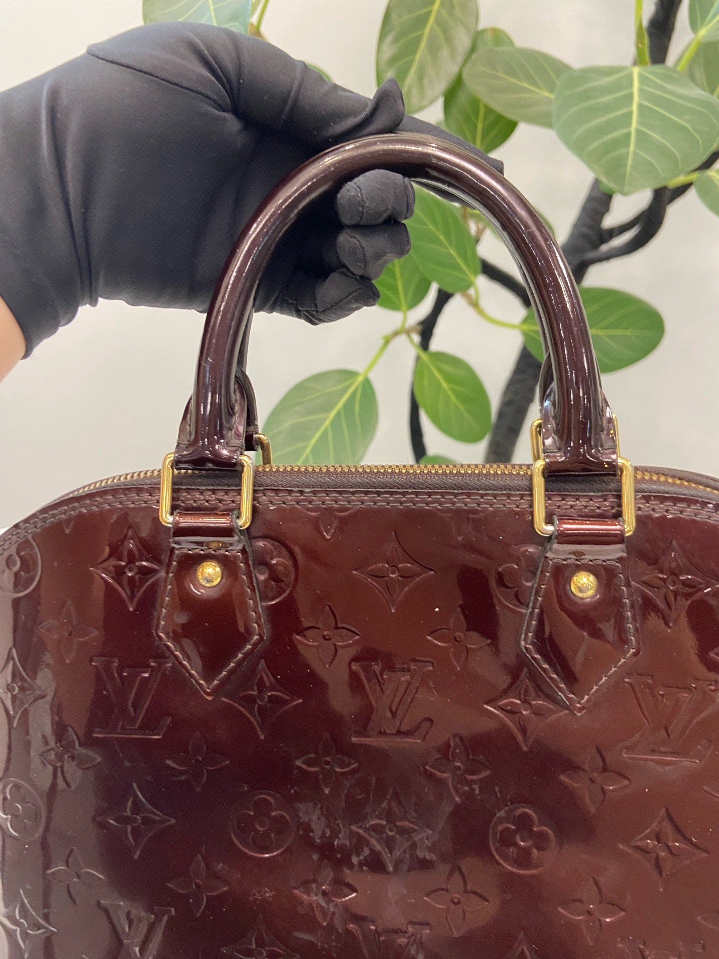 Louis Vuitton - Alma - Patent leather - Burgundy - (large)