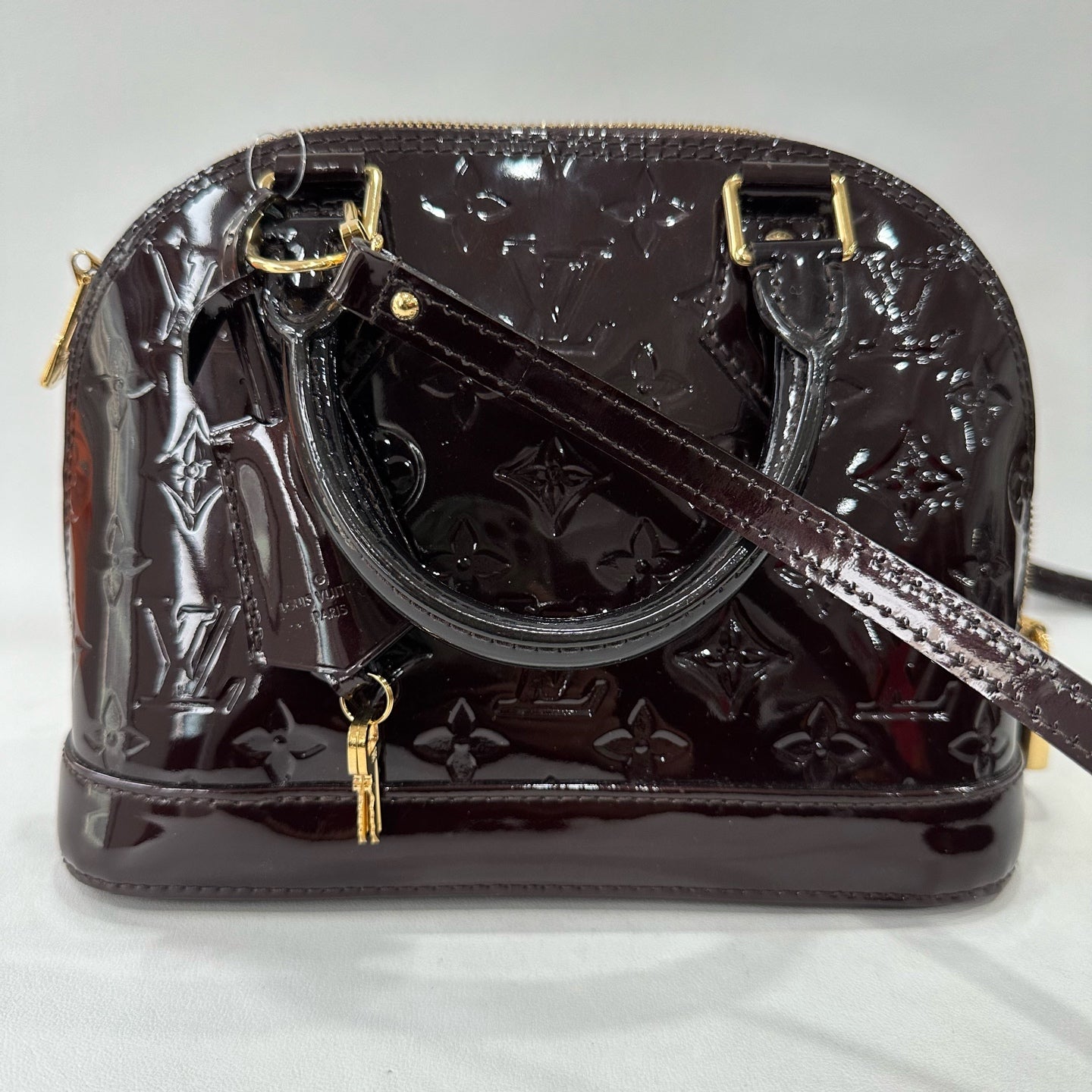 Louis Vuitton - Alma - Patent leather - Burgundy - (small)