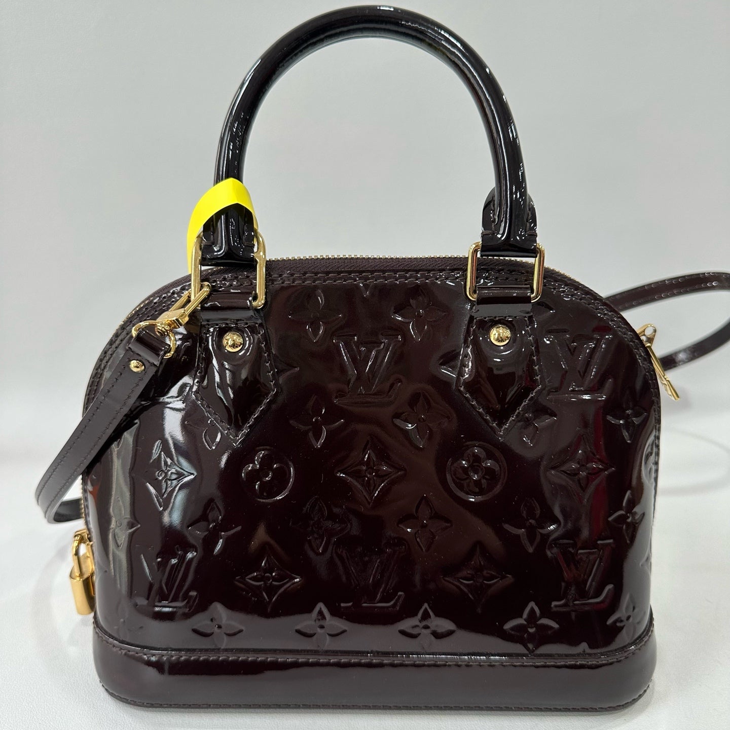 Louis Vuitton - Alma - Patent leather - Burgundy - (small)