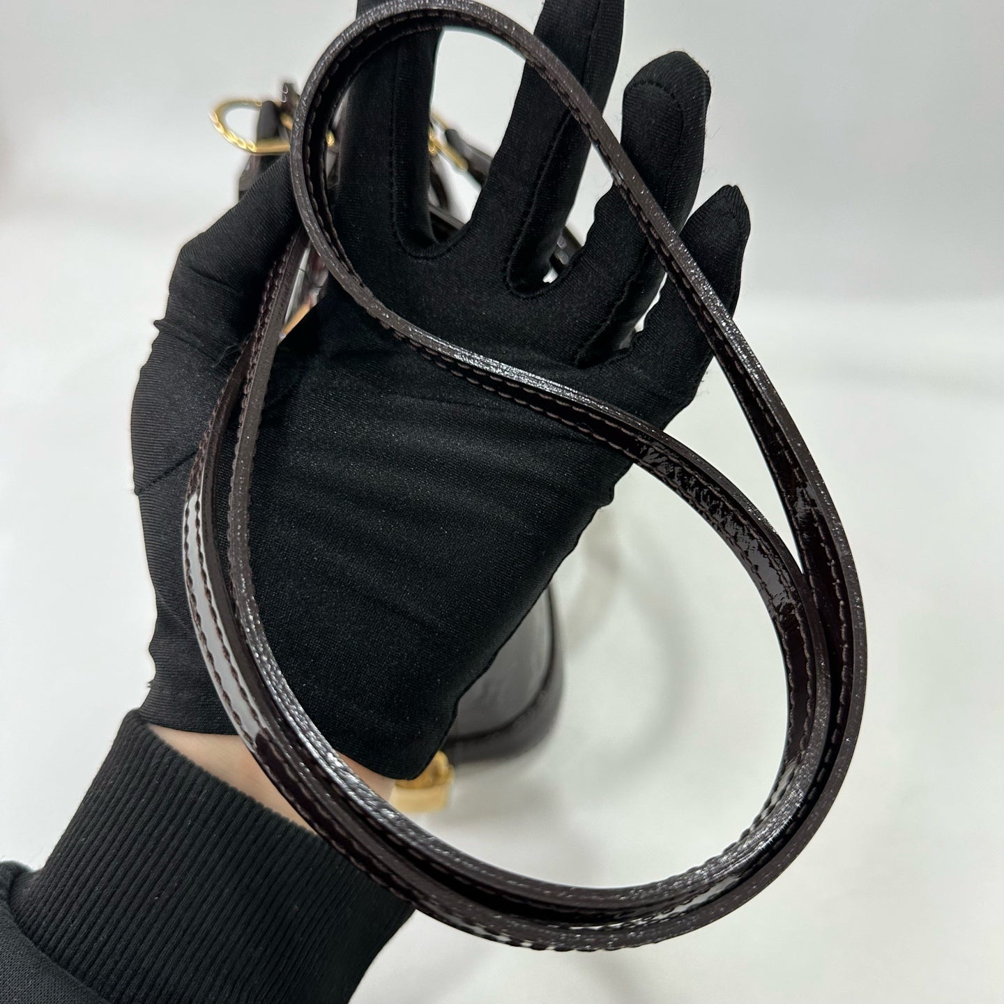 Louis Vuitton - Alma - Patent leather - Burgundy - (small)