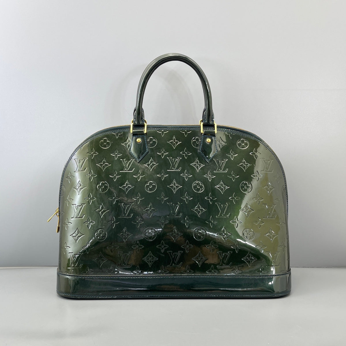 Louis Vuitton - Alma - Patent leather - Green - (large)