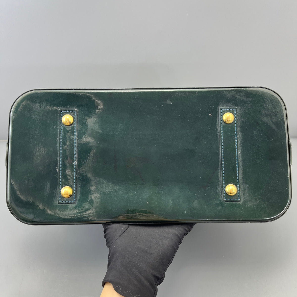 Louis Vuitton - Alma - Patent leather - Green - (large)
