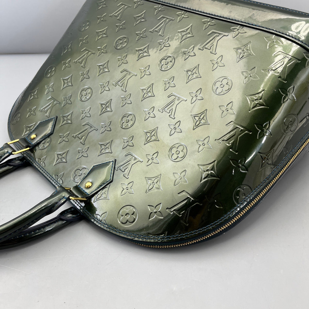 Louis Vuitton - Alma - Patent leather - Green - (large)
